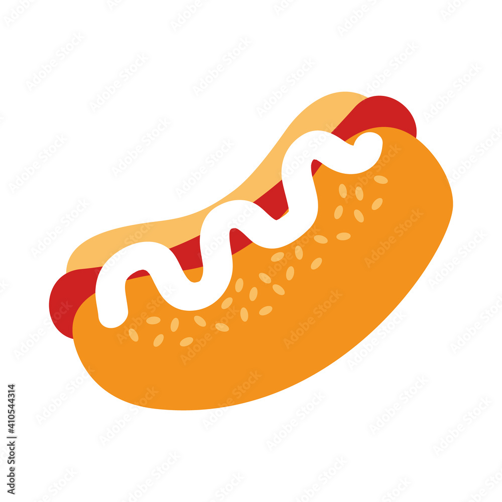 hot dog icon, colorful design hot dog icon, colorful design