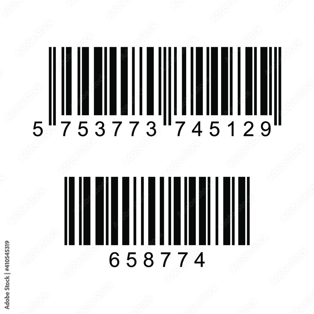 vector design image of two barcode vector design image of two barcode