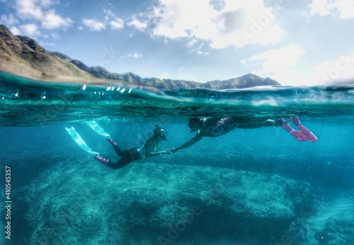 Water Models Snorkeling in Hawaii 