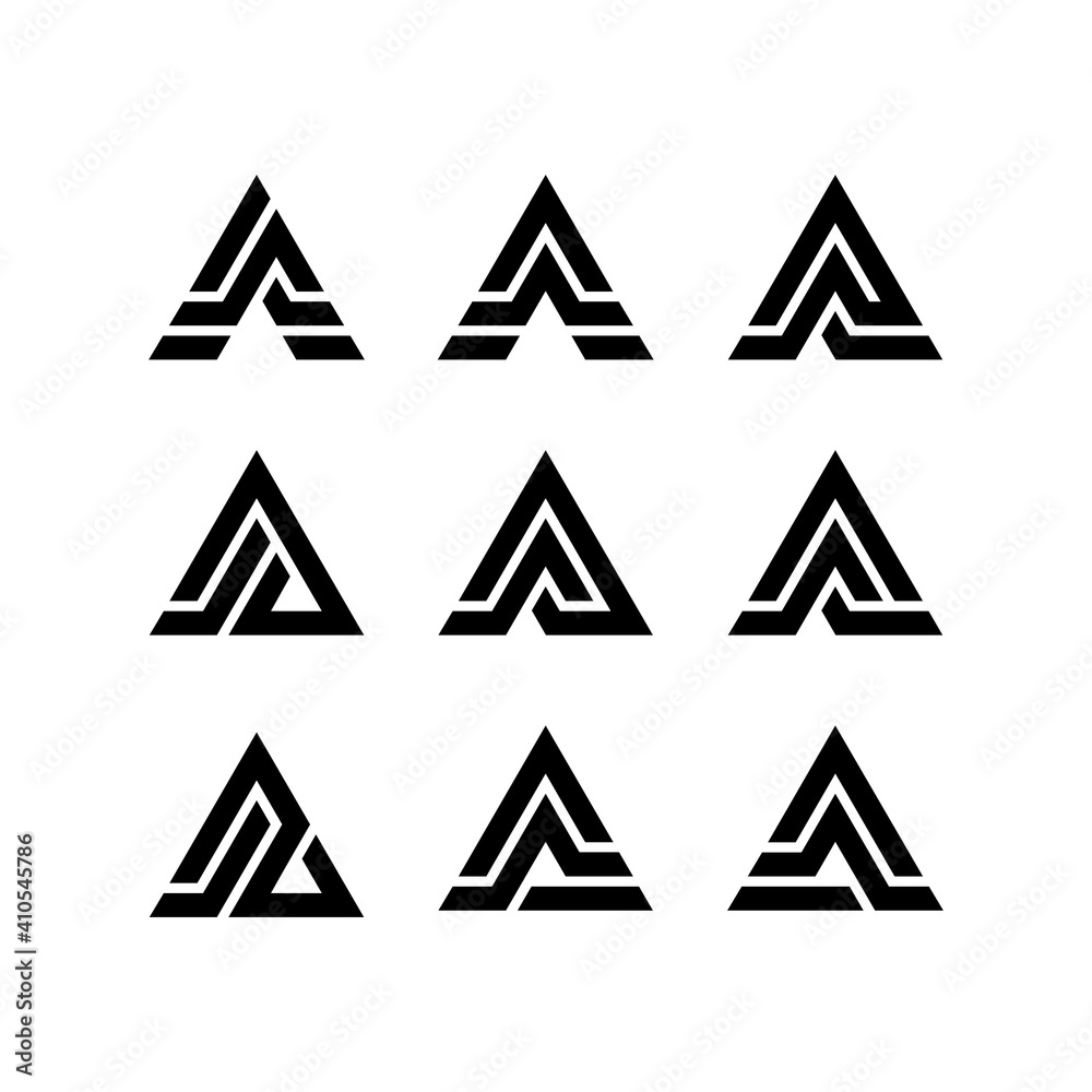 Modern vector graphic for A logo, Perfect for any company or business icon.