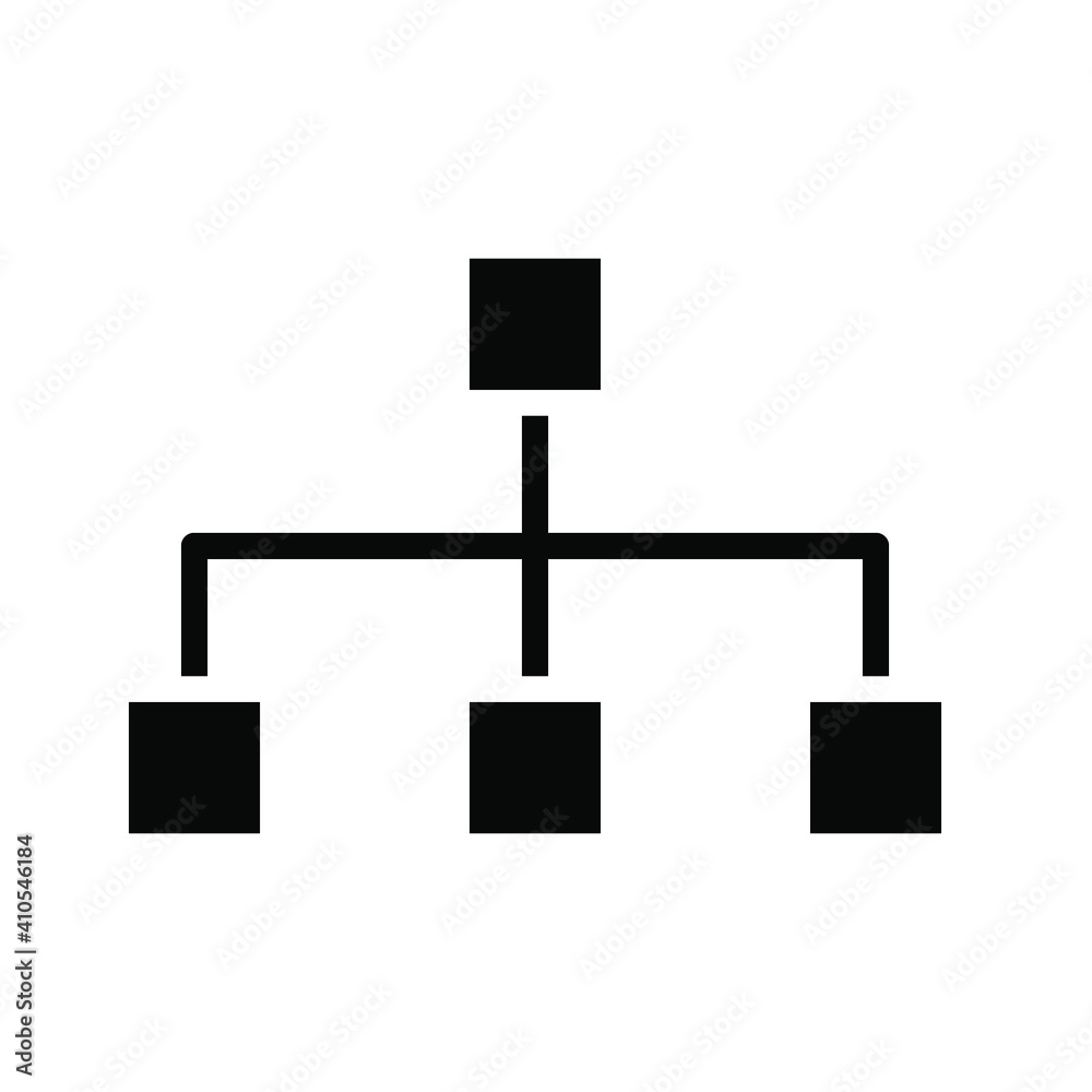 Business and commerce solid icon. Organization diagram glyph style for web and app. Vector illustration on a white background. EPS 10 Business and commerce solid icon. Organization diagram glyph style for web and app. Vector illustration on a white background. EPS 10