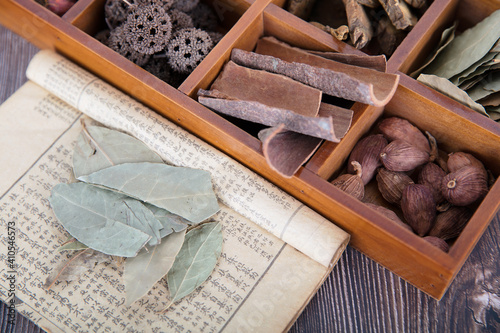 Chinese traditional medicine and its books photo