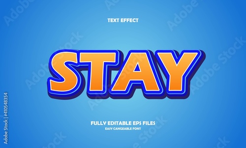 stay style editable text effect