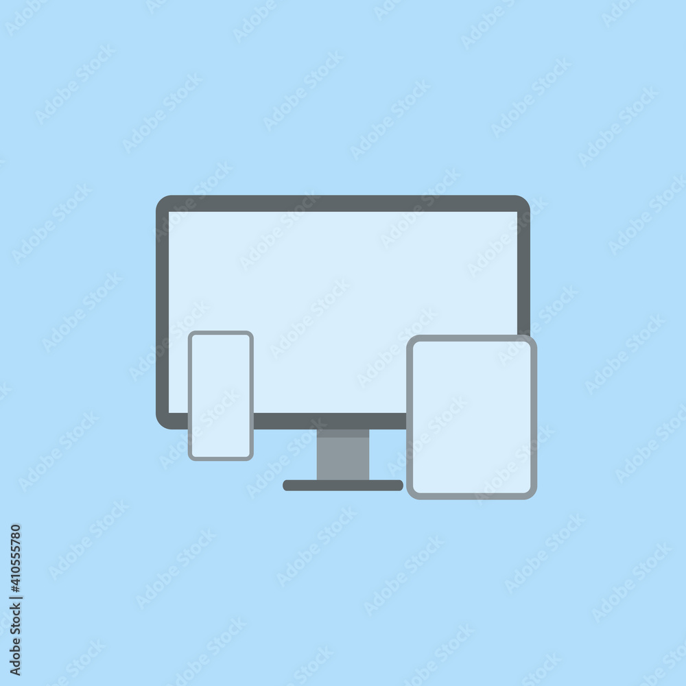 Flat design responsive. Vector Illustration for mobile app, website. Flat design responsive. Vector Illustration for mobile app, website.