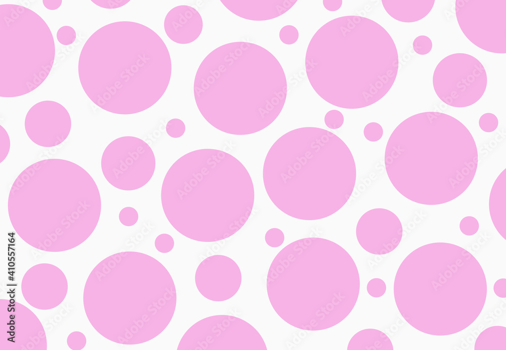 Seamless dots pattern pink background, Round Circle White Pink texture design graphic modern digital abstract pink background.