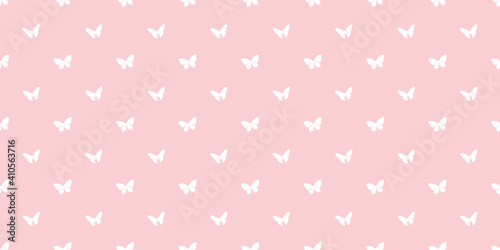 Butterfly repeat pattern vector background.