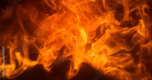 Fire texture. Blaze flames background. Abstract flames. Burning concept. © Volodymyr