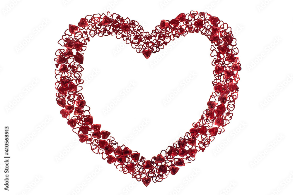 Heart made of red hearts Heart made of red hearts