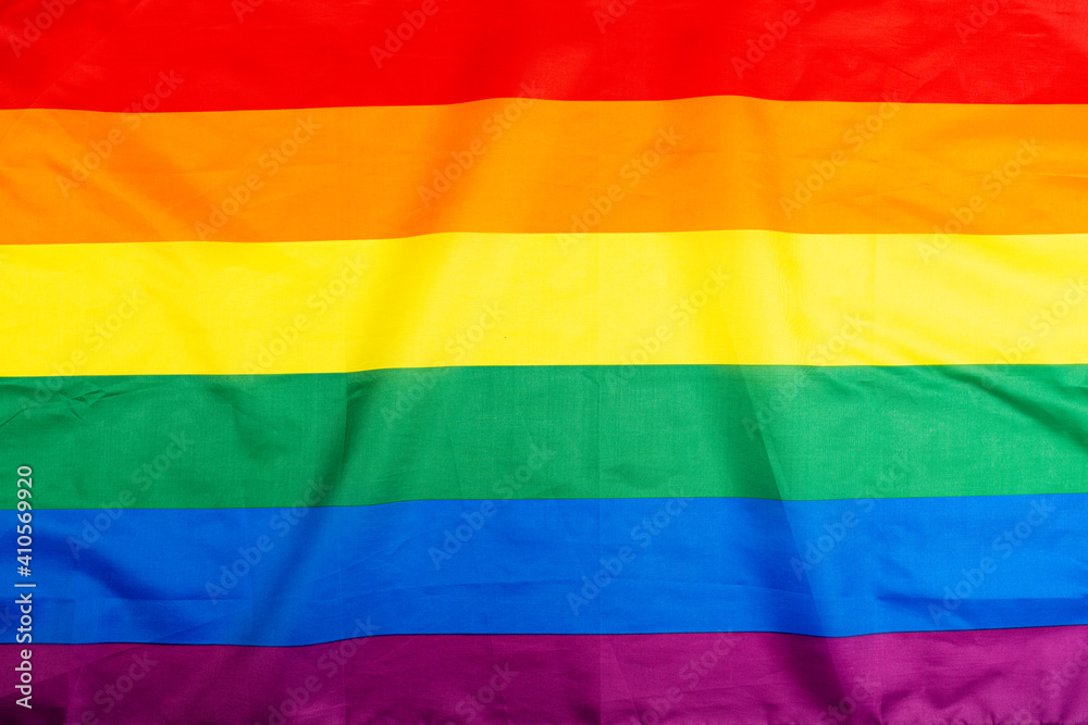 Mockup made with the LGBT pride flag. Concept of the Pride day, Valentine day, freedom, love. Flat lay, top view, template, overhead Mockup made with the LGBT pride flag. Concept of the Pride day, Valentine day, freedom, love. Flat lay, top view, template, overhead