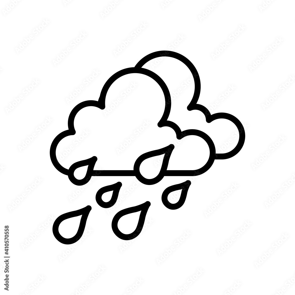 rainy icon design vector template rainy icon design vector template