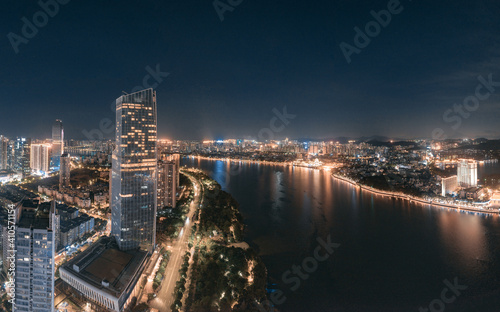 Night view of Huizhou City, Guangdong Province, China