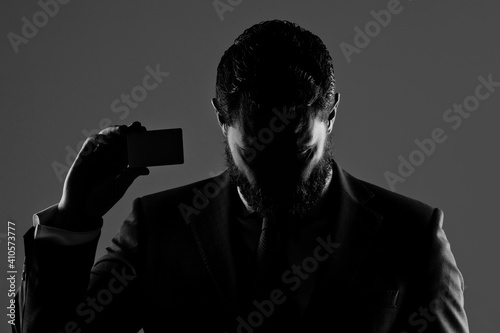 Slika na platnu Steal money from business card
