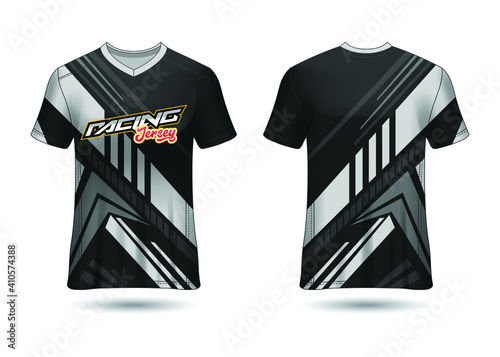 Racing Sport Jersey Template Design vector