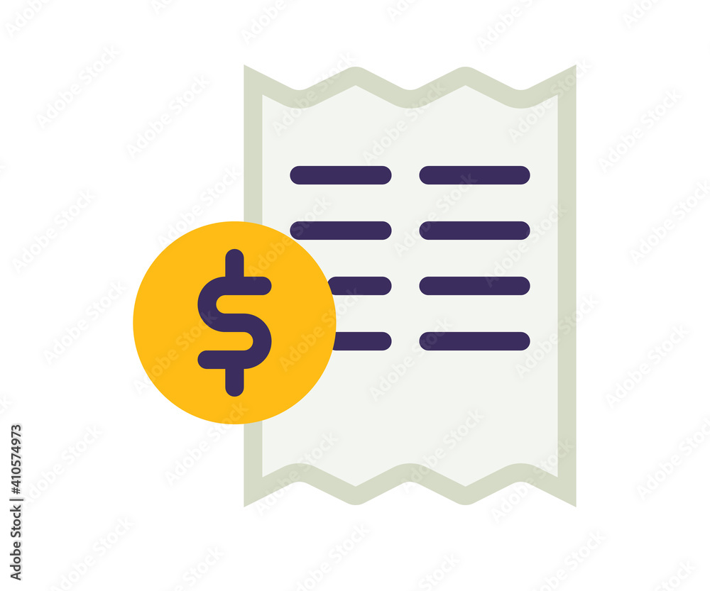 tax invoice bill single isolated icon with flat style tax invoice bill single isolated icon with flat style