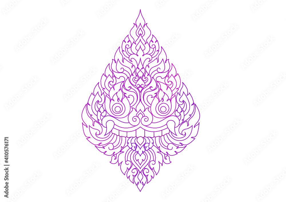 ลายไทย Stock Vector | Adobe Stock