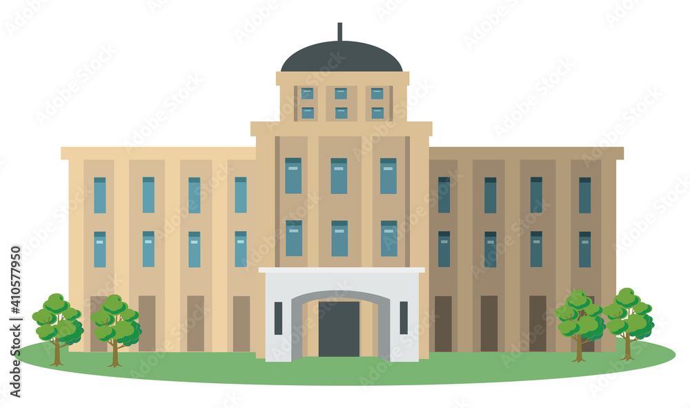 裁判所 主線無しイラスト Stock Vector Adobe Stock