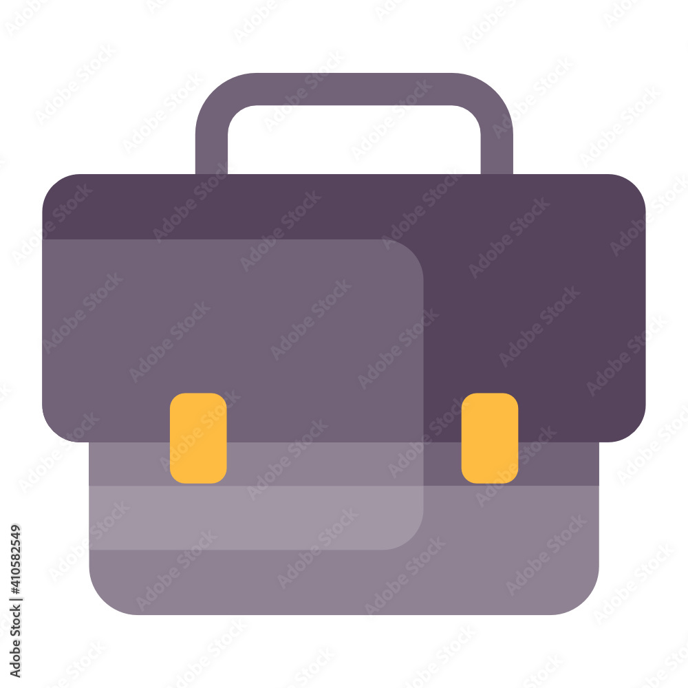 Handbag icon design flat style Handbag icon design flat style