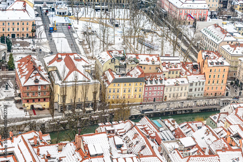 Fototapeta premium Hribarjevo nabrezje
