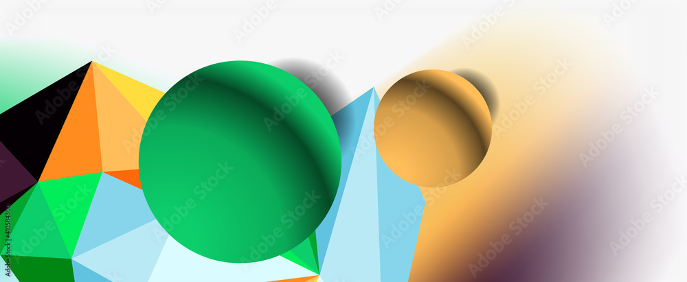 Trendy 3d geometric composition, design template for business or technology presentation, internet poster or web brochure cover Trendy 3d geometric composition, design template for business or technology presentation, internet poster or web brochure cover