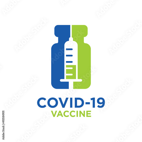 covid-19 vaccine logo design