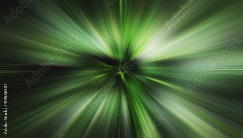 Abstract green zoom speed motion background
