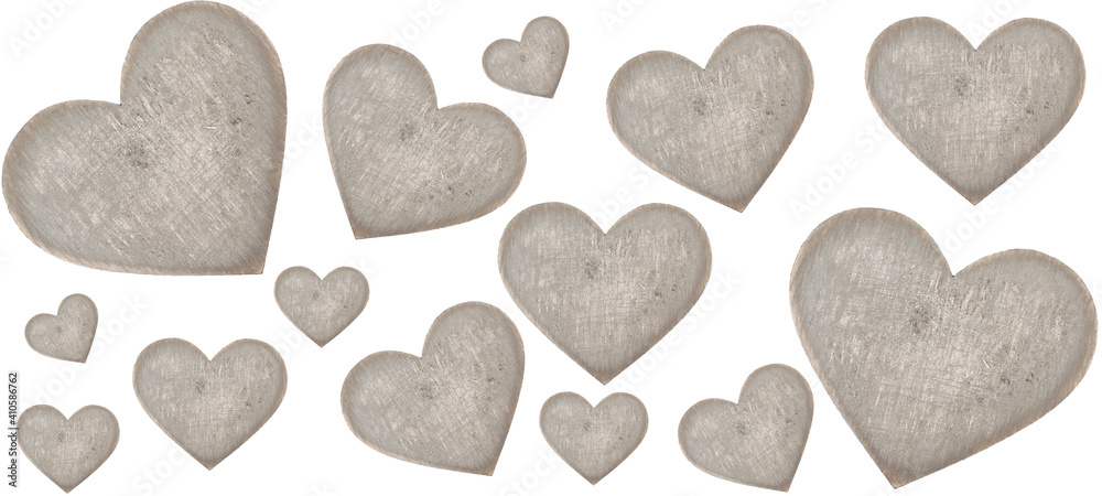 Heart on a white background isolated. St. Valentine's Day. Love Heart on a white background isolated. St. Valentine's Day. Love