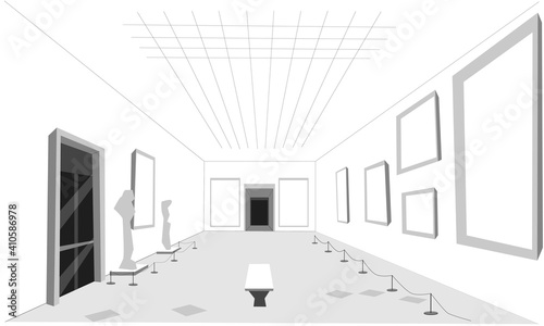The interior of the Museum