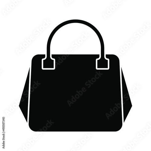 handbag icon. women bag sign. Ladies bag vector illustration. photo