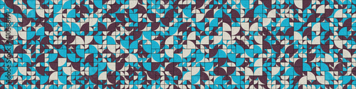 Abstract Geometric Pattern generative computational art illustration