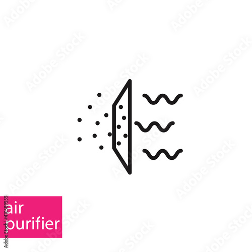 Air filter icon.