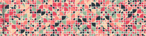 Abstract Geometric Pattern generative computational art illustration