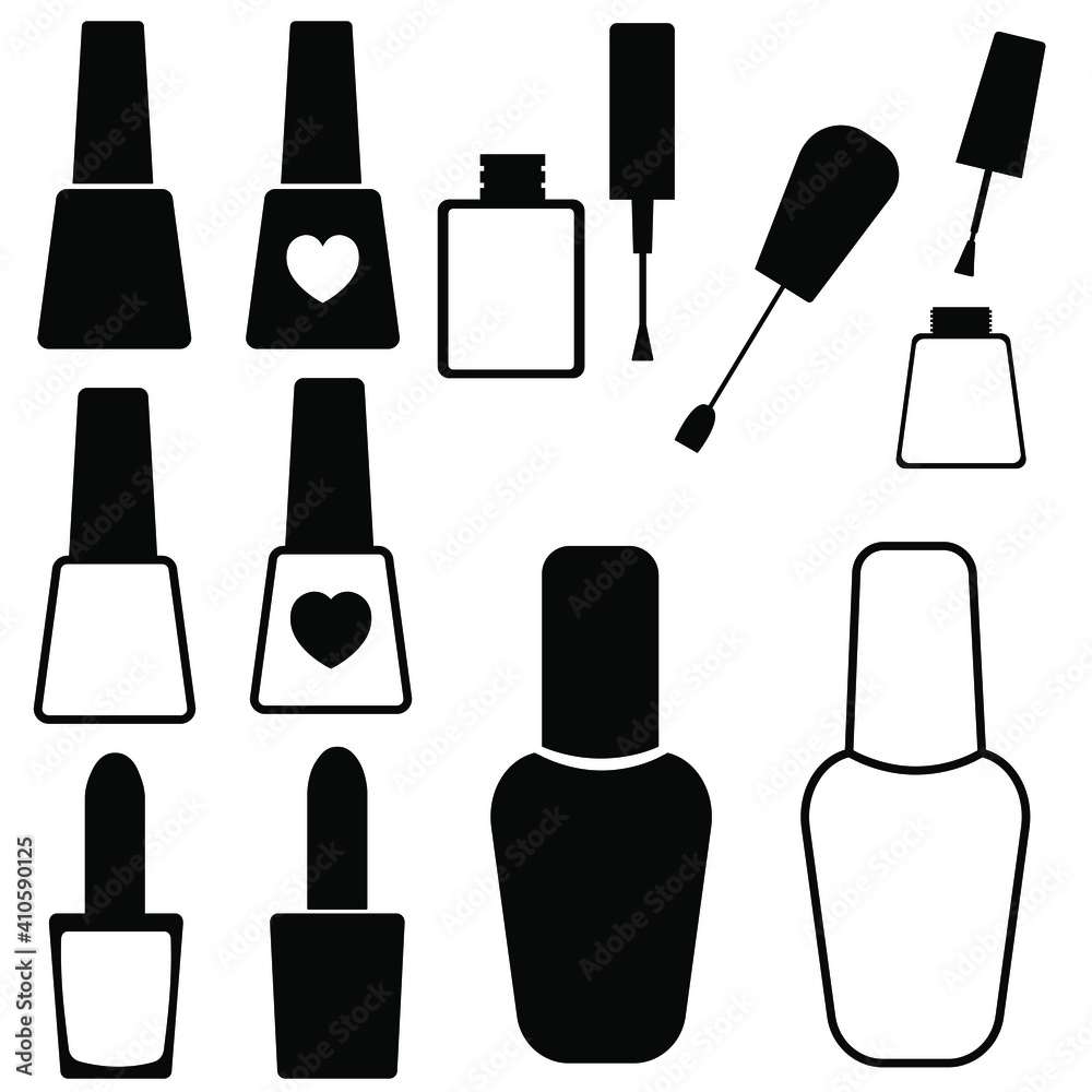 Drops Nail Polish Bottles Fashionable Illustration Stock Vector (Royalty  Free) 1149686717 | Shutterstock