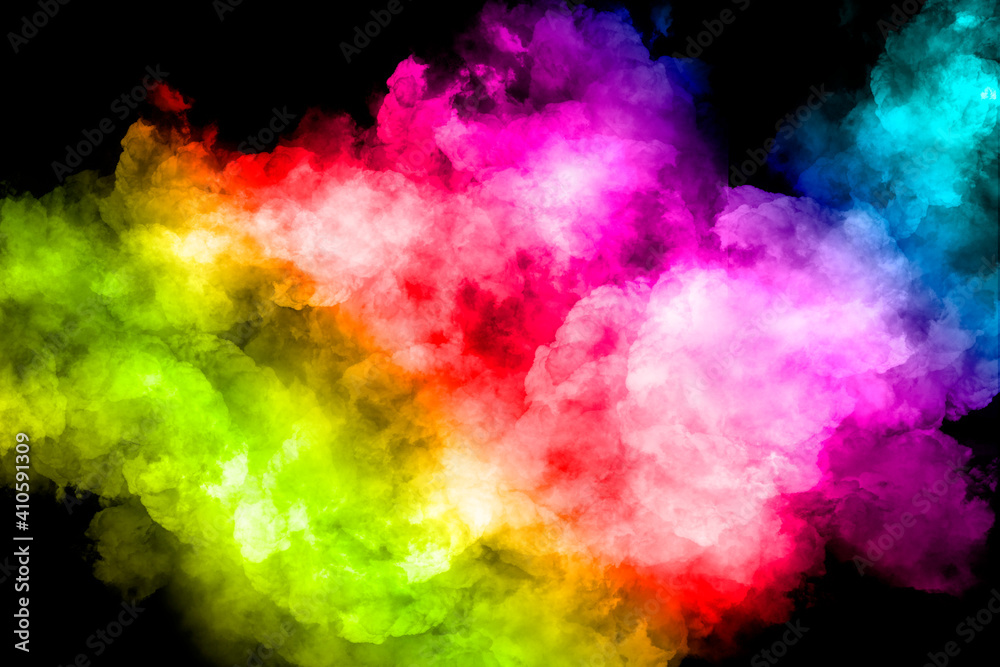 Colorful smoke background image