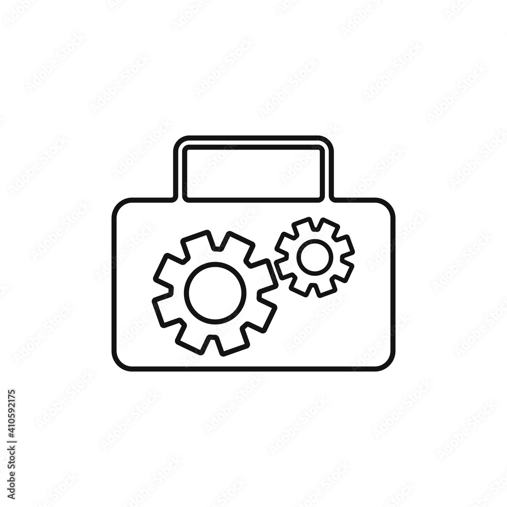 Tool box icon, vector illustration Tool box icon, vector illustration