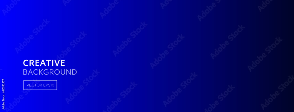 Abstract gradient dark blue banner background