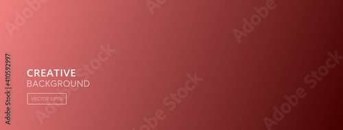 Abstract coral pink gradient color banner background