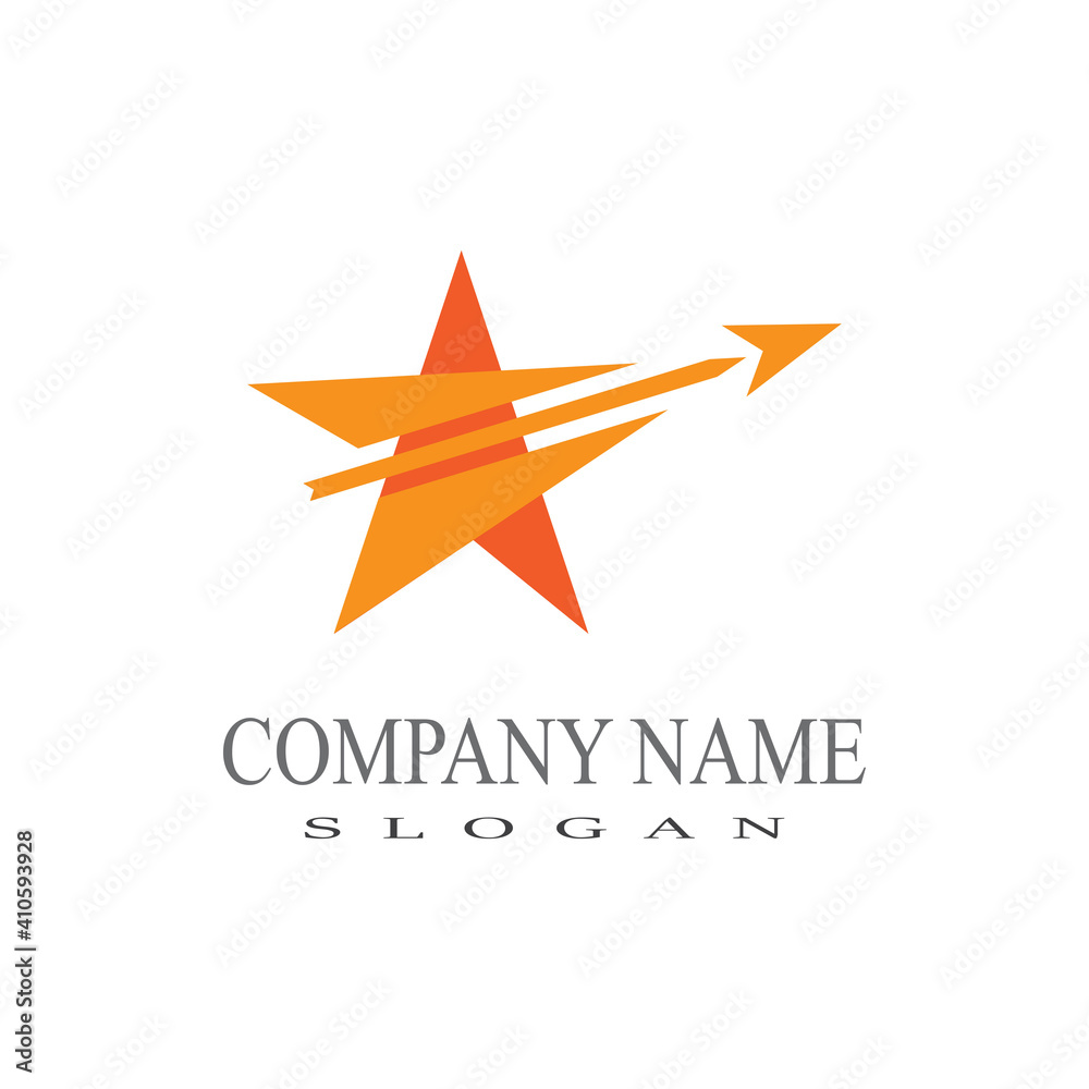 Obraz premium Star icon Template vector illustration design