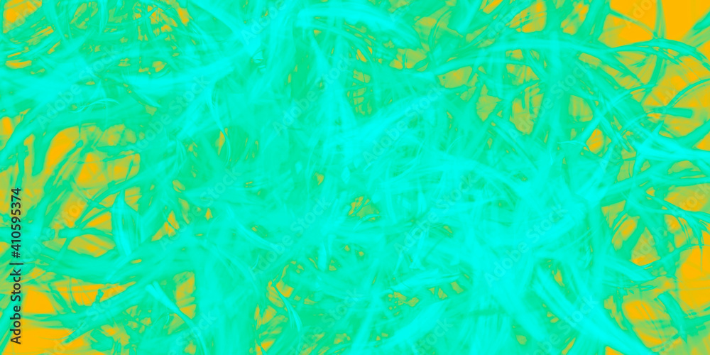 Naklejka premium abstract fractal colorful blue aquamarine cerulean mint azure marbled stone wall concete cement grunge image paint background bg texture wallpaper art frame sample illustration board