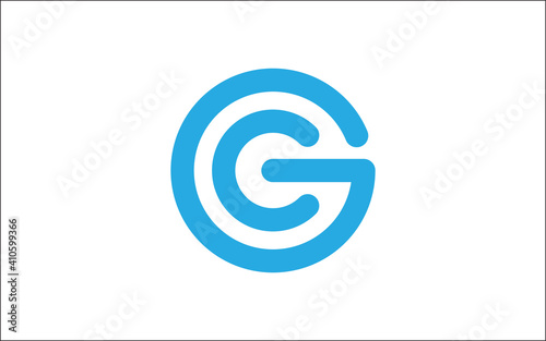 Illustration vector graphic of CG letter icon logo template design