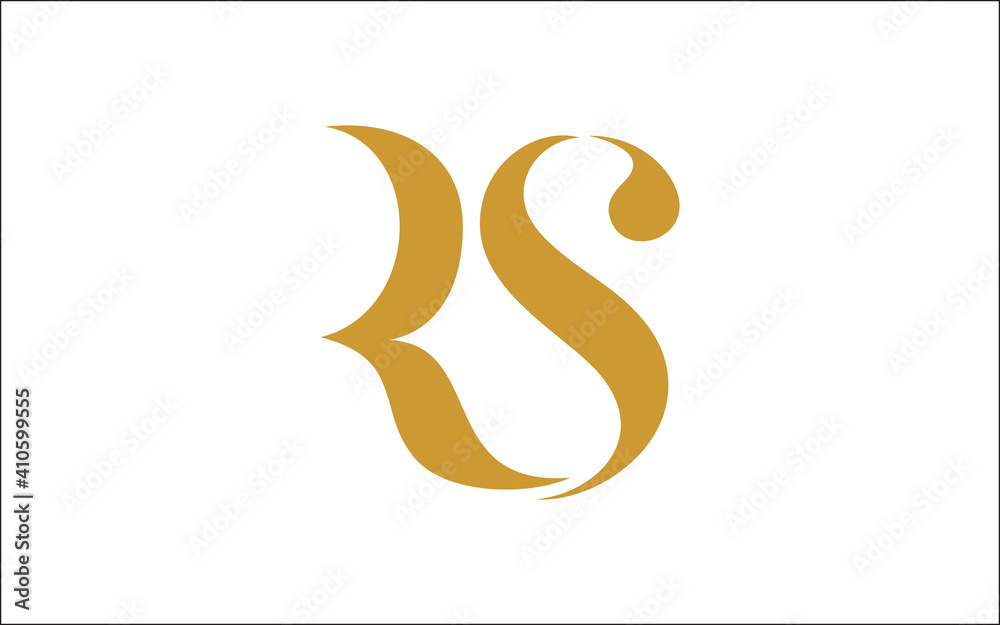 Illustration vector graphic of letter RS icon logo template design Illustration vector graphic of letter RS icon logo template design