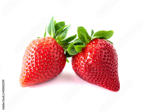 Wallpaper Mural Ripe juicy strawberries isolated on white. Torontodigital.ca