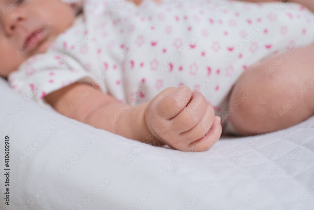 Small hand of a cute, adorable newborn girl Small hand of a cute, adorable newborn girl