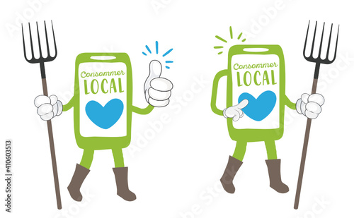Consommer local, commerce en ligne et local, commerce connecté
