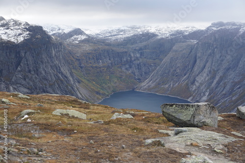 Ringedalsvatnet in norway close to trolltunga