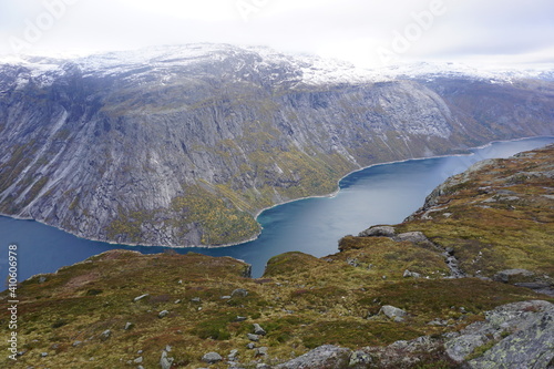 Ringedalsvatnet in norway close to trolltunga