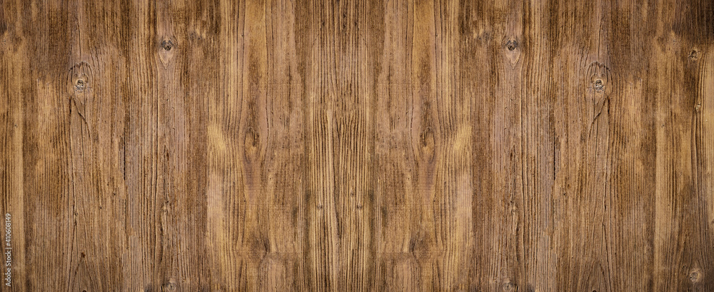 Fototapeta premium old brown rustic dark grunge wooden texture - wood background banner 