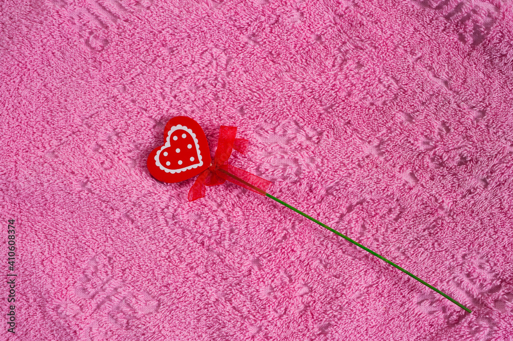 heart on a pink background. Valentine's Day card. heart on a pink background. Valentine's Day card.
