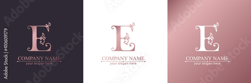 Premium Vector E logo. Monnogram, lettering. Personal logo or sign for branding an elite company. Vector design.