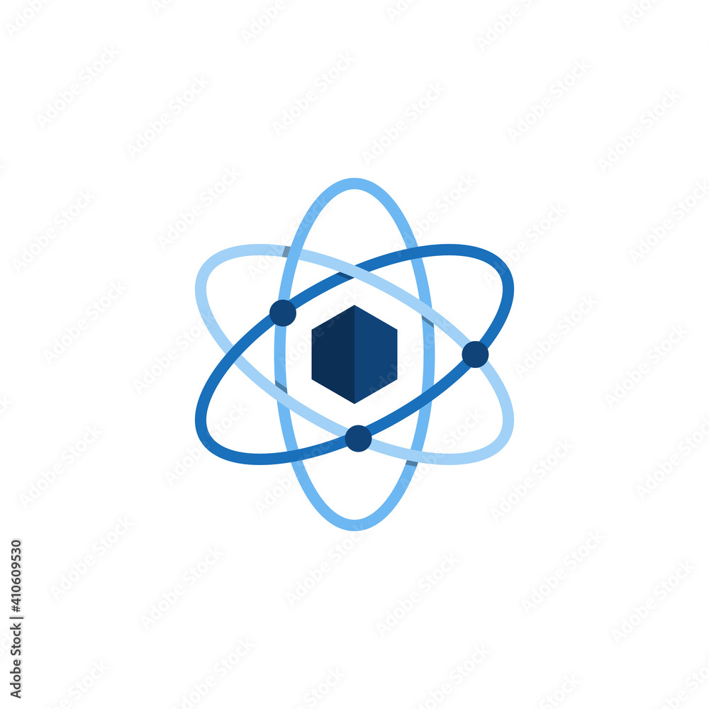 Hexagon Chemical moleculat nano atom logo Hexagon Chemical moleculat nano atom logo