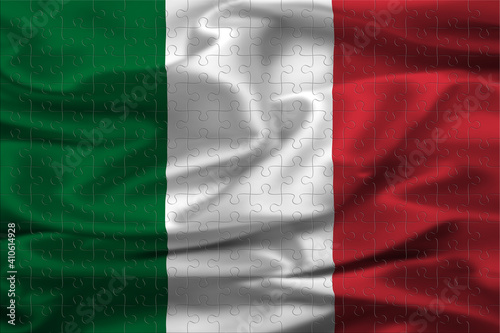 Puzzle bandiera italiana